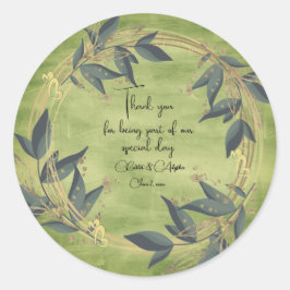 Personalisierter Aufkleber für das Hochzeitsholz