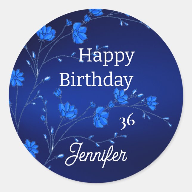 Personalisierter Aufkleber für das Party "Custom B (Vorderseite)