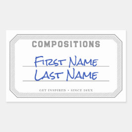 Personalisierter Aufkleber für das Zusammenstellun