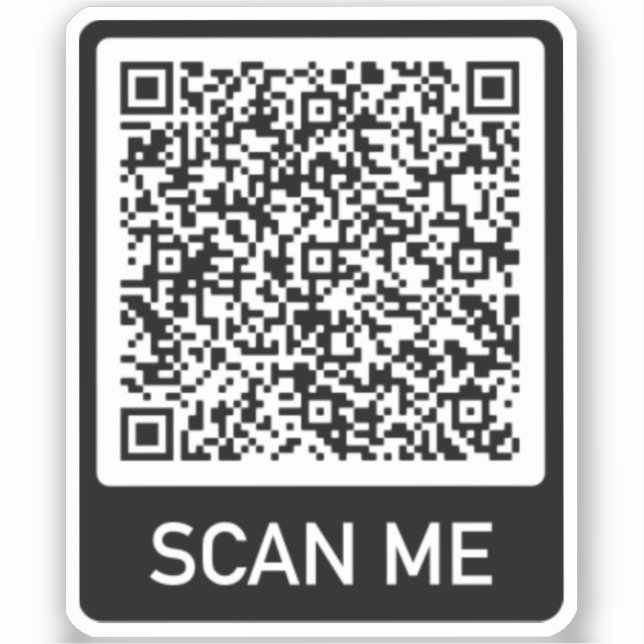 Personalisierter Aufkleber für die QR-Code-Prüfung (Vorderseite)