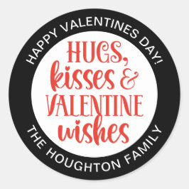 Personalisierter Aufkleber mit rotem Valentin