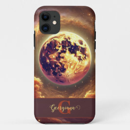 Personalisierter Autumnal Galaxy Harvest Moon Case-Mate iPhone Hülle