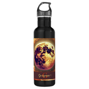 Personalisierter Autumnal Galaxy Harvest Moon Edelstahlflasche