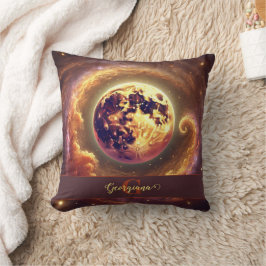 Personalisierter Autumnal Galaxy Harvest Moon Kissen