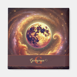 Personalisierter Autumnal Galaxy Harvest Moon Magnet
