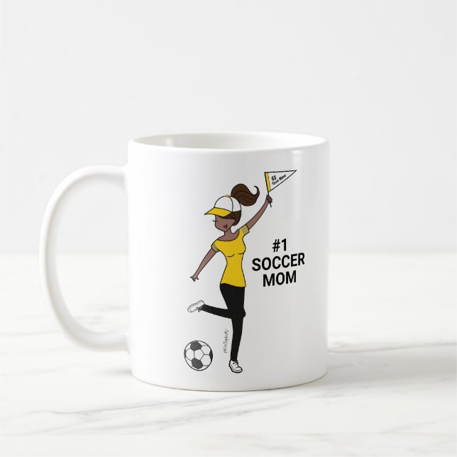 Personalisierter Avatar #1 Fußballfan Kaffeetasse (Links)
