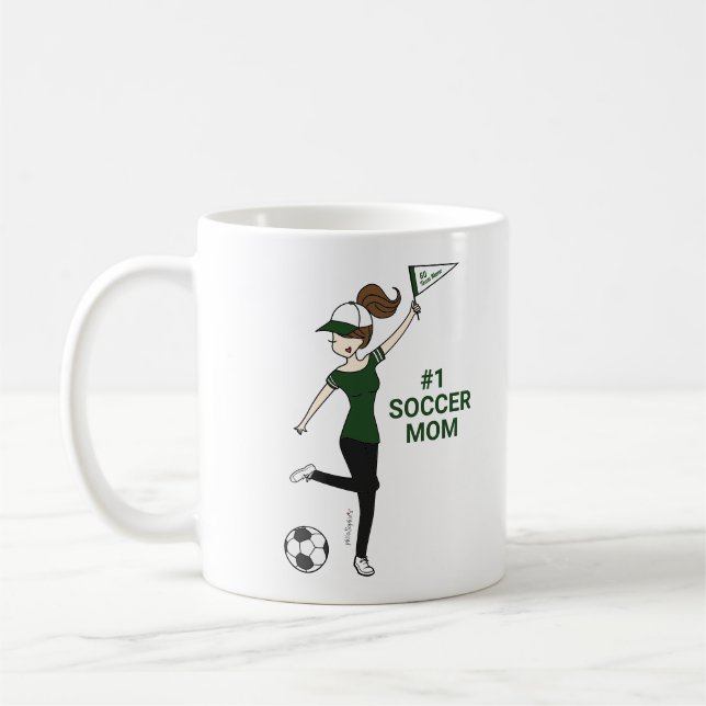 Personalisierter Avatar #1 Fußballfan Kaffeetasse (Links)