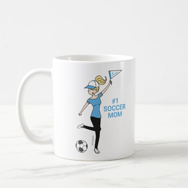 Personalisierter Avatar #1 Fußballfan Kaffeetasse (Links)