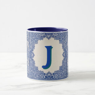 Personalisierter Azulejo Português Becher Tasse