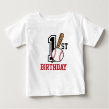 Personalisierter Baby-Baseball-T - Shirt 1. Geburt
