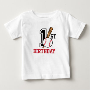 Personalisierter Baby-Baseball-T - Shirt 1. Geburt
