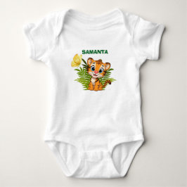 Personalisierter Baby-Body Little Tiger Butterfly  Baby Strampler