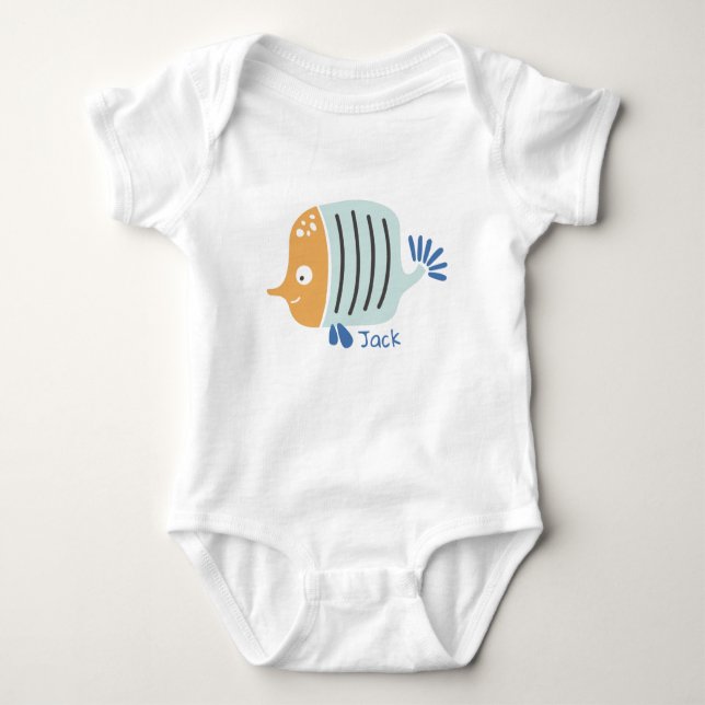 Personalisierter Baby Bodysuit Baby Strampler (Vorderseite)