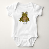 Personalisierter Baby Bodysuit Crochet Frog