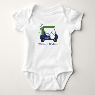 Personalisierter Baby Bodysuit für Navy & Green G Strampler