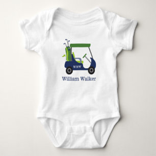 Personalisierter Baby Bodysuit für Navy & Green Go Baby Strampler