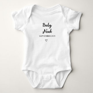 Personalisierter Baby Bodysuit mit Individuelle Na Strampler