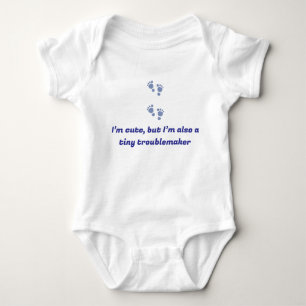 Personalisierter Baby-Bodysuit mit Unglaublich wit Baby Strampler
