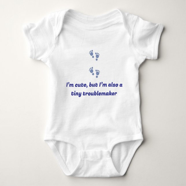 Personalisierter Baby-Bodysuit mit Unglaublich wit Baby Strampler (Vorderseite)