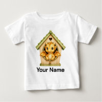 Personalisierter Baby-Drache, der aus einem Vogelh