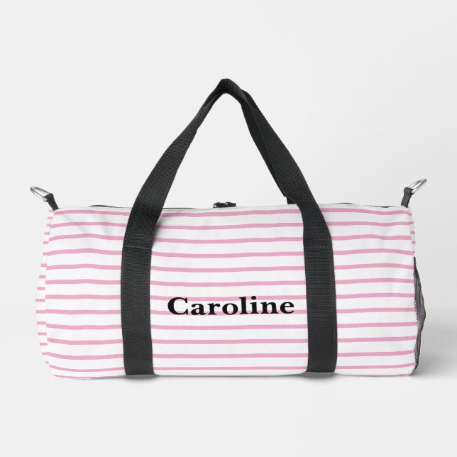 Personalisierter Baby Duffle Bag, Monogram Seersuc Duffle Bag (Vorderseite)