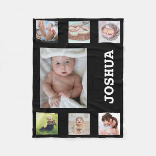Personalisierter Baby Foto Collage Individuelle Na Fleecedecke