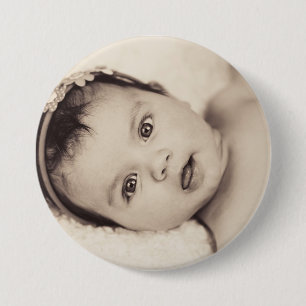 Personalisierter Baby-Foto-Knopf Button