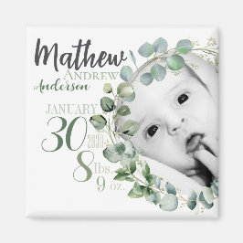 Personalisierter Baby-Geburtsankündigungsmagnet Magnet