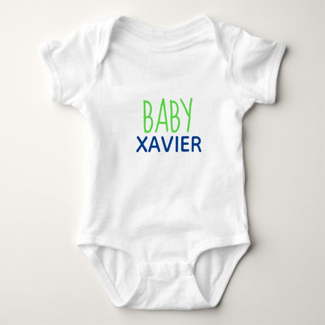 PERSONALISIERTER BABY-Kinderanzug Baby Strampler (Vorderseite)