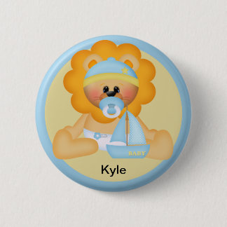 Personalisierter Baby Lion Button