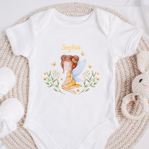 Personalisierter Baby-Mädchen-Feen-Body