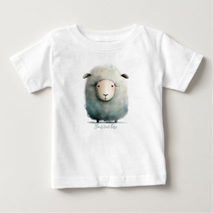 Personalisierter Baby-Schafsaufzug Baby T-shirt