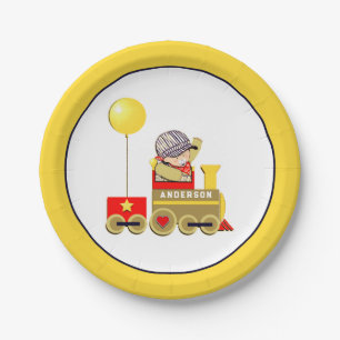 Personalisierter Baby Shower Papier Teller