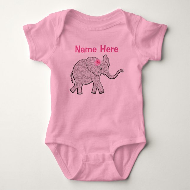 Personalisierter Baby Strampler (Vorderseite)