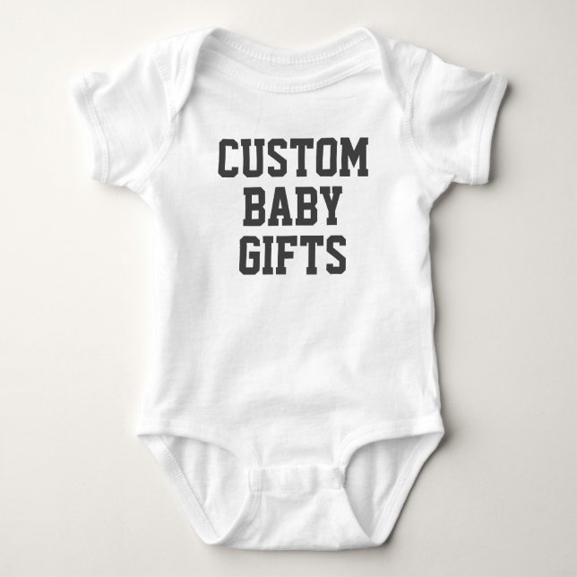 Personalisierter Babybodyanzug Baby Strampler (Vorderseite)