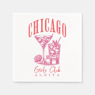 Personalisierter Bachelorette Serviette