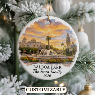 Personalisierter Balboa Park, individuelles Kalifo Keramik Ornament