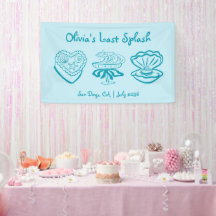 Personalisierter Banner des letzten Splash Jungges