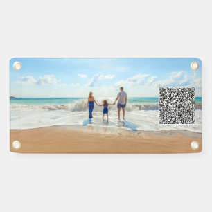 Personalisierter Banner für Ihr Foto mit QR-Code