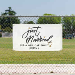 personalisierter Banner für verheiratete Fahrzeuge