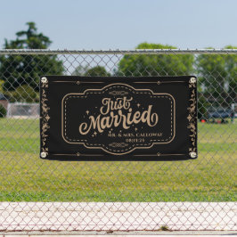 personalisierter Banner für verheiratete Fahrzeuge