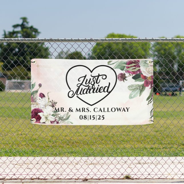personalisierter Banner für verheiratete Fahrzeuge (Insitu)