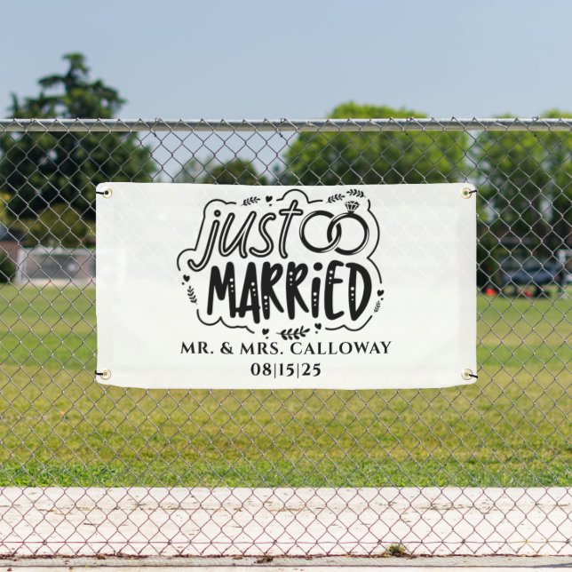 personalisierter Banner für verheiratete Fahrzeuge (Insitu)