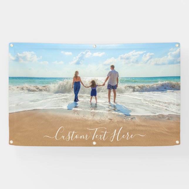 Personalisierter Banner mit benutzerdefinierten Fo (Horizontal)