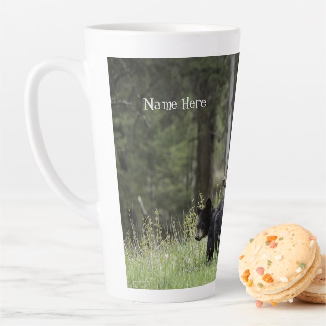 Personalisierter Bärenkaffee Latte Tasse (Beispiel)