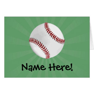 Personalisierter Baseball auf Green Kids Boys