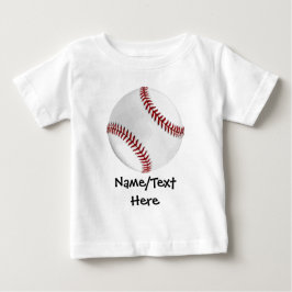 Personalisierter Baseball auf Green Kids Boys Baby T-shirt