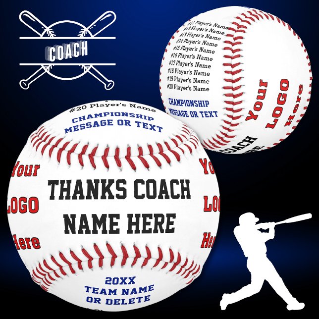 Personalisierter Baseball-Ball für Trainer oder Sp Baseball (Baseball Coach appreciation gifts. Little league baseball coach gift ideas. Baseball coach gifts.)