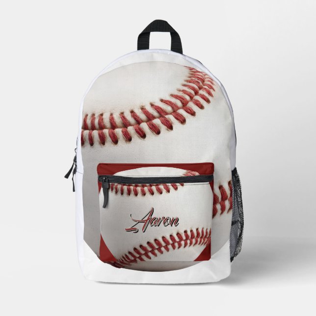 Personalisierter Baseball Bedruckter Rucksack (Vorderseite)