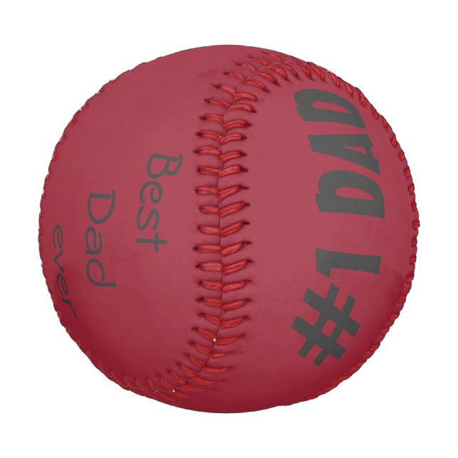 Personalisierter Baseball/Bester Vater je Baseball (Schrägansicht)